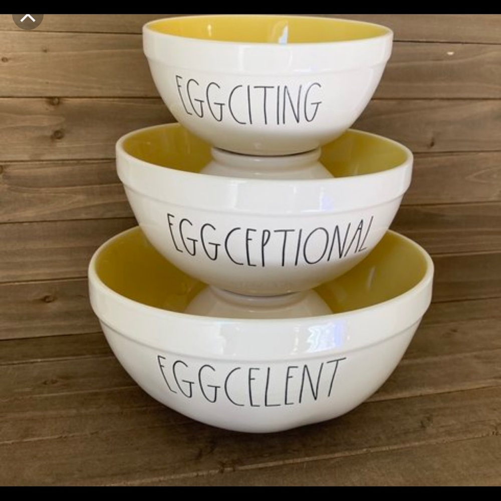 RAE DUNN Eggcellent bowl set✨